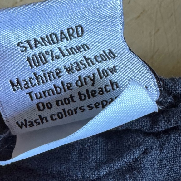 Hawkins New York Simple Linen Pillowcases, Set of 2 - Picture 2 of 2